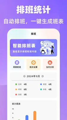 倒班365排班日历(智能排班工具) 倒班365排班日历(智能排班工具)