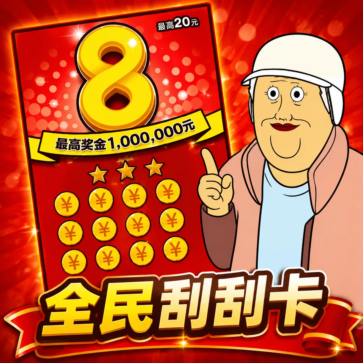 刮奖爽翻天(一键疯狂抽奖)v1.0 手机版